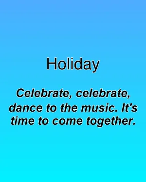Holiday — ranked #22