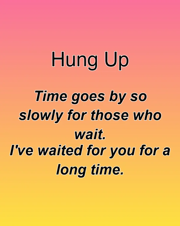 Hung Up - ranking option ranked #8