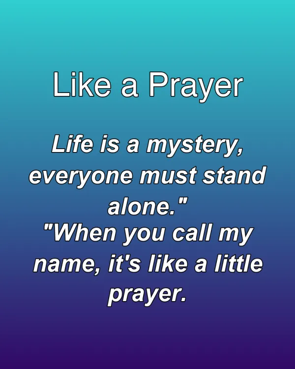 Like a Prayer - ranking option ranked #4