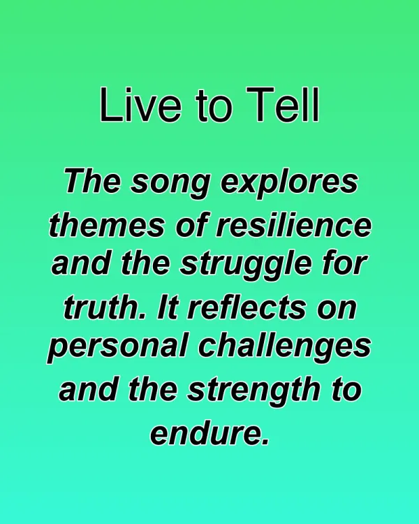 Live to Tell - ranking option ranked #24