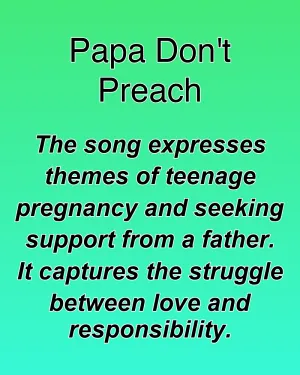 Papa Don't Preach — ranked #6