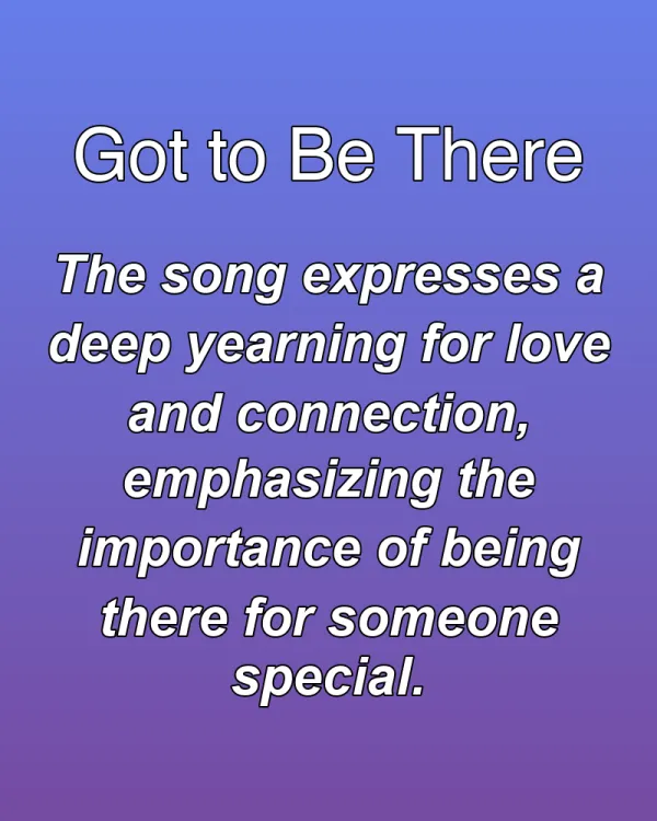 Got to Be There - ranking option ranked #30