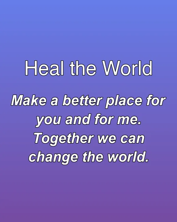 Heal the World - ranking option ranked #17