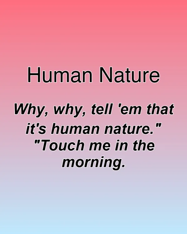 Human Nature - ranking option ranked #11