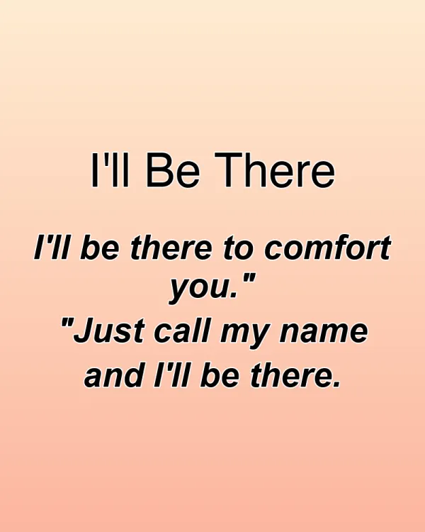 I'll Be There - ranking option ranked #28