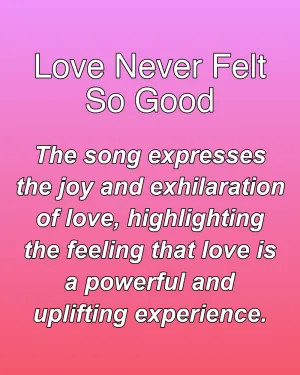 Love Never Felt So Good — ranked #25