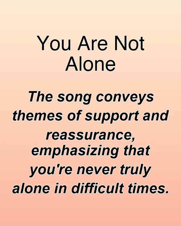 You Are Not Alone - ranking option ranked #18