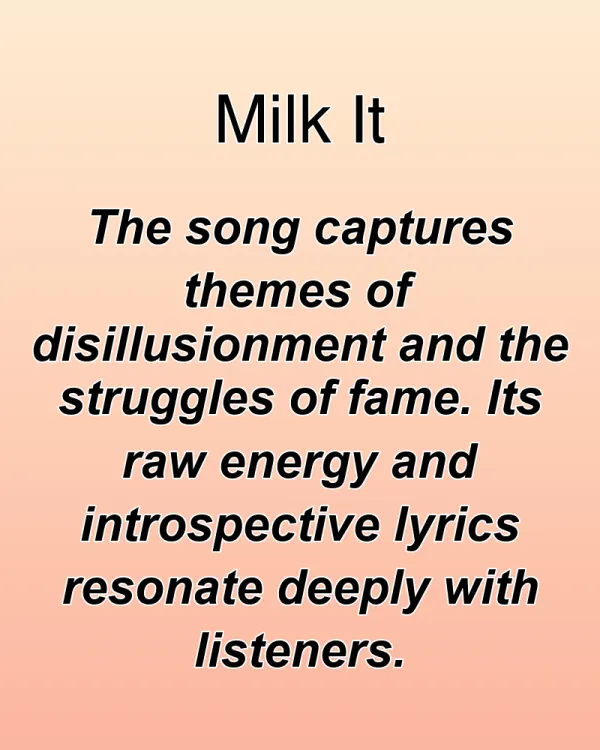 Milk It - ranking option ranked #20