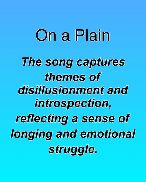 On a Plain - ranking option ranked #13