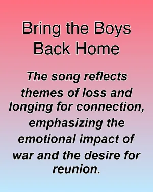 Bring the Boys Back Home — ranked #18