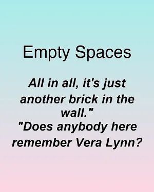 Empty Spaces — ranked #26