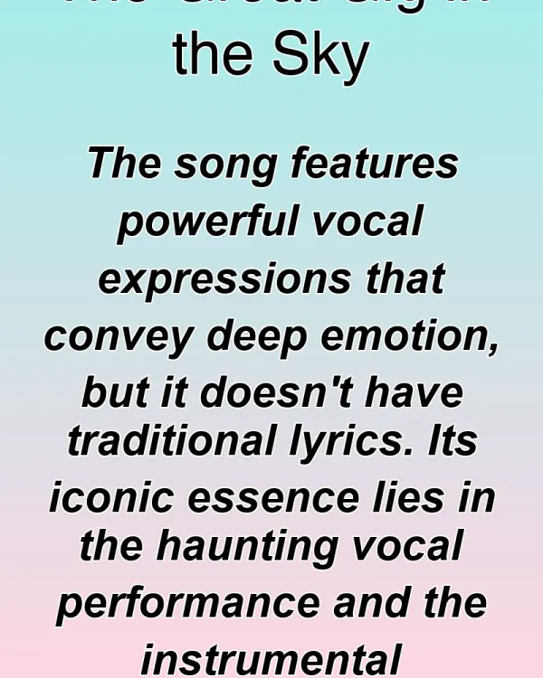 The Great Gig in the Sky - ranking option ranked #7