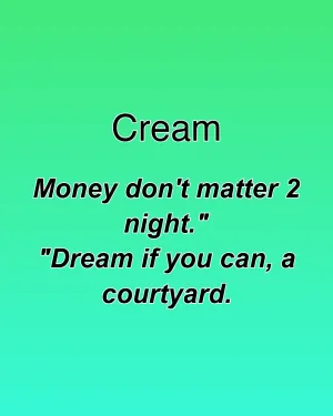 Cream — ranked #25
