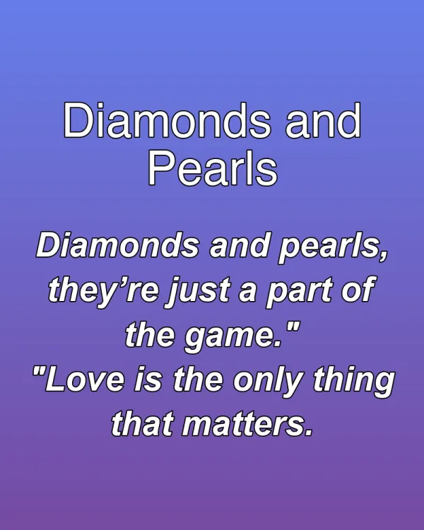 Diamonds and Pearls - ranking option ranked #26