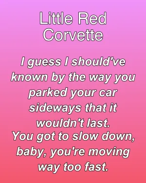Little Red Corvette — ranked #4