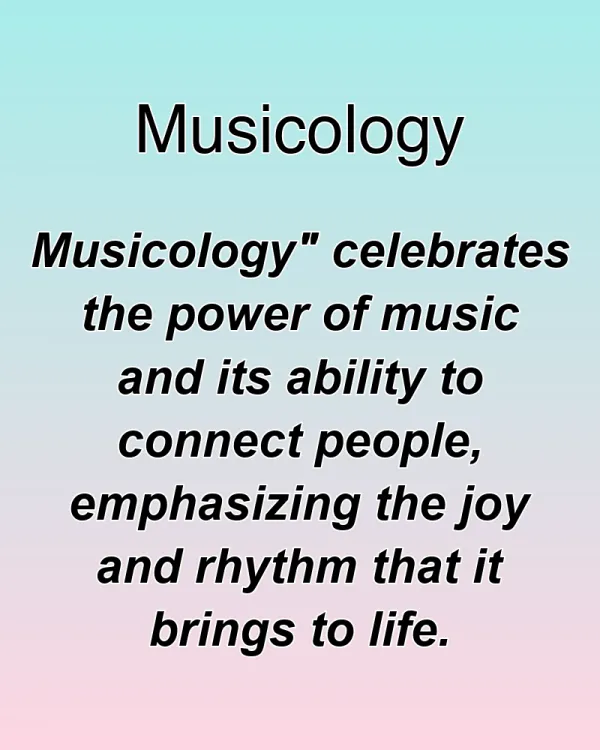 Musicology - ranking option ranked #32