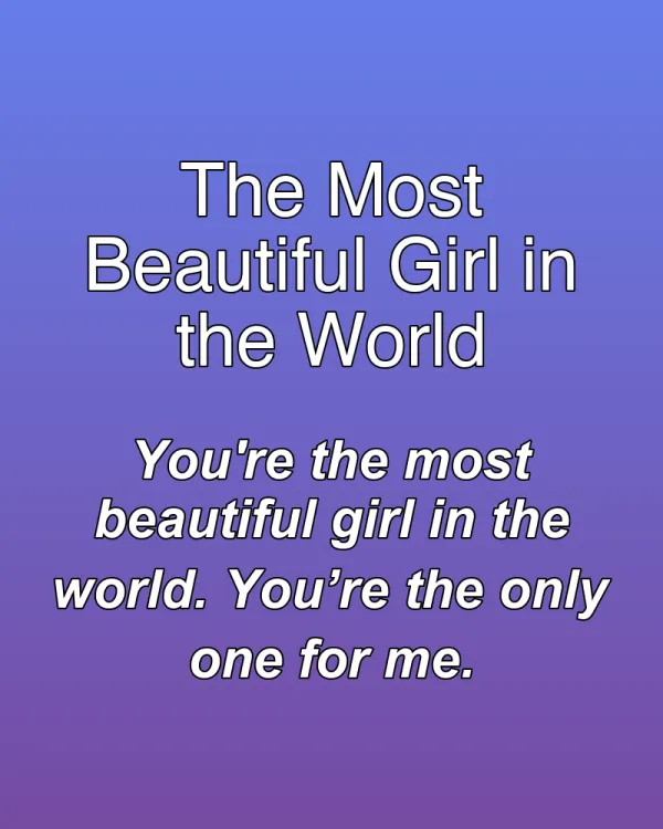 The Most Beautiful Girl in the World - ranking option ranked #29