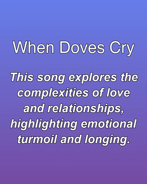 When Doves Cry - ranking option ranked #2