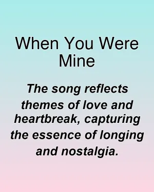 When You Were Mine — ranked #14