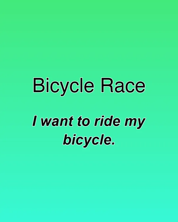 Bicycle Race - ranking option ranked #16