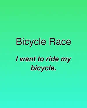 Bicycle Race — ranked #16