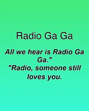 Radio Ga Ga — ranked #9