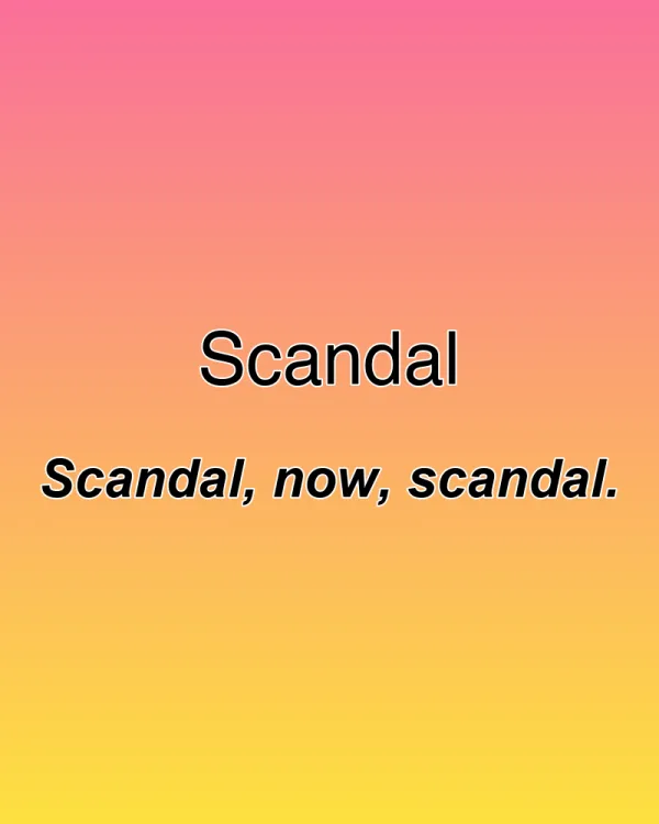 Scandal - ranking option ranked #32