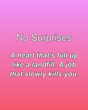 No Surprises — ranked #4