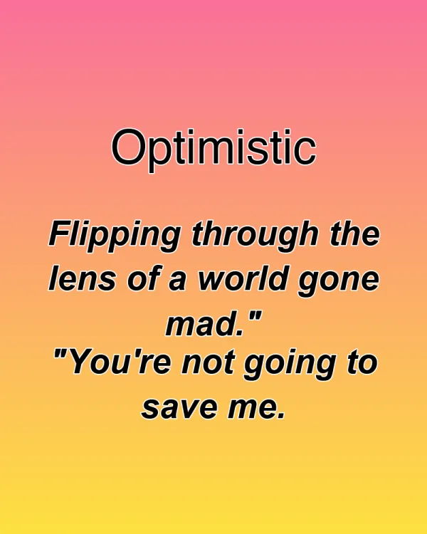 Optimistic - ranking option ranked #15