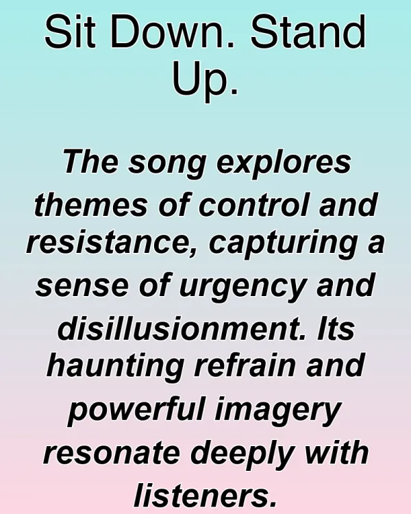 Sit Down. Stand Up. - ranking option ranked #26