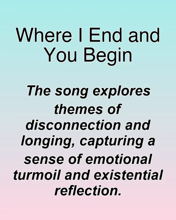 Where I End and You Begin - ranking option ranked #28