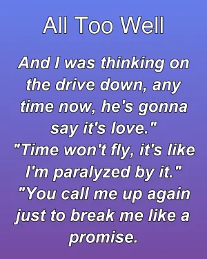 All Too Well — ranked #1