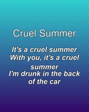 Cruel Summer — ranked #11