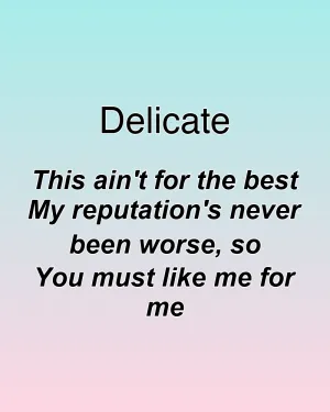 Delicate — ranked #8