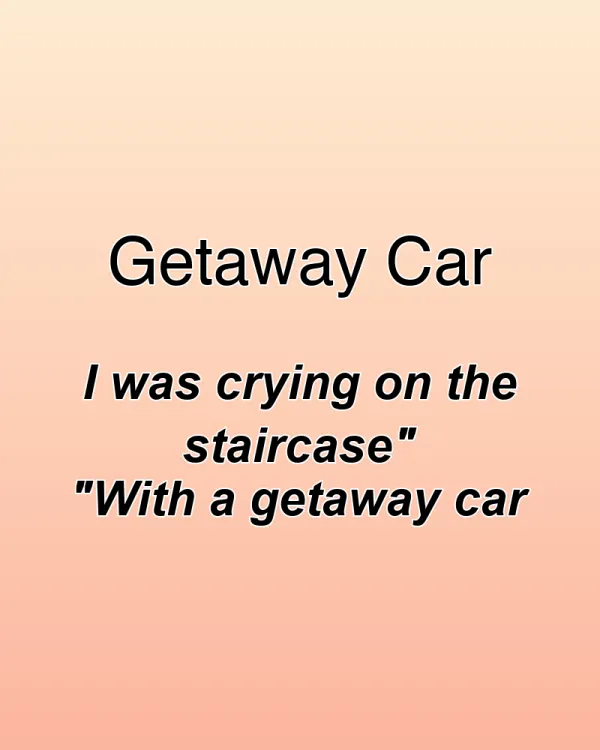 Getaway Car - ranking option ranked #23