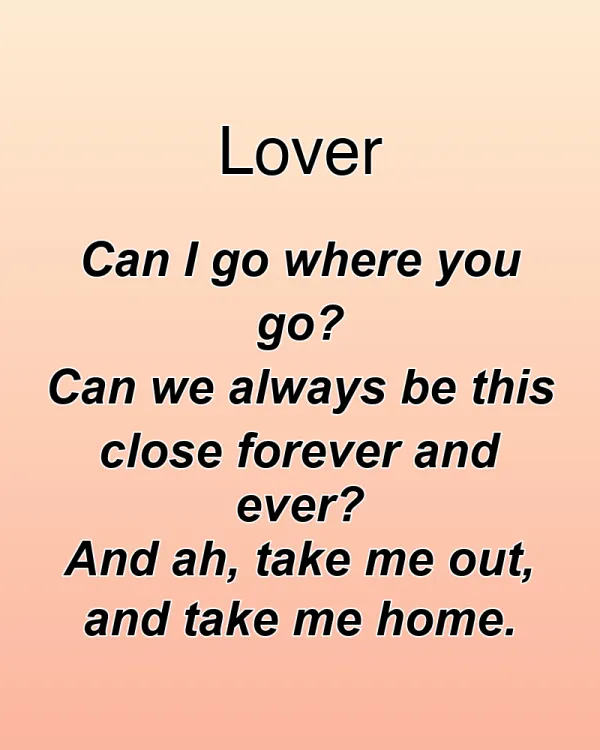 Lover - ranking option ranked #10