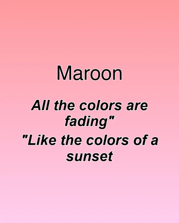 Maroon - ranking option ranked #30