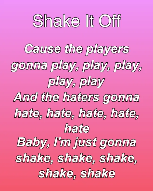 Shake It Off - ranking option ranked #3