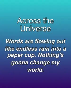 Across the Universe — ranked #30