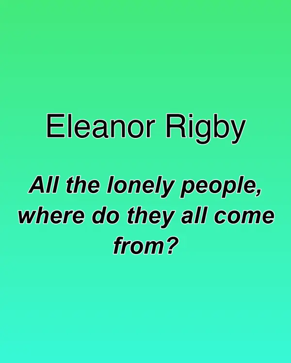 Eleanor Rigby - ranking option ranked #13
