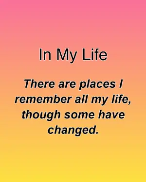 In My Life — ranked #11