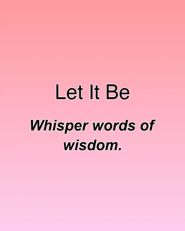 Let It Be - ranking option ranked #2