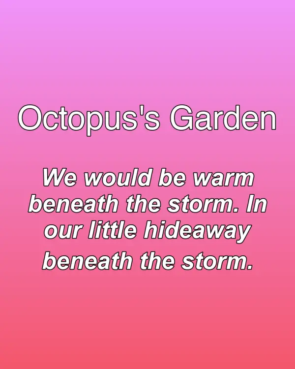 Octopus's Garden - ranking option ranked #32