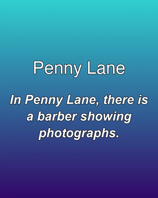 Penny Lane - ranking option ranked #8