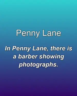 Penny Lane — ranked #8