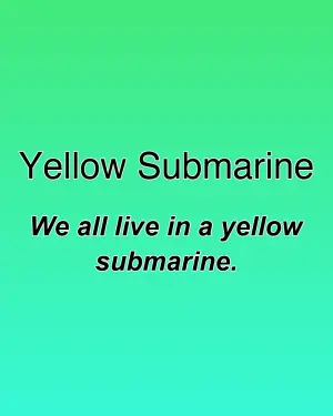 Yellow Submarine — ranked #25