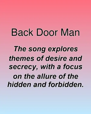 Back Door Man — ranked #15