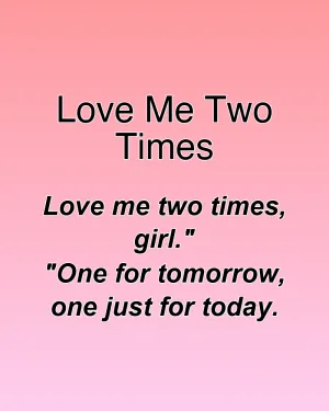 Love Me Two Times — ranked #6