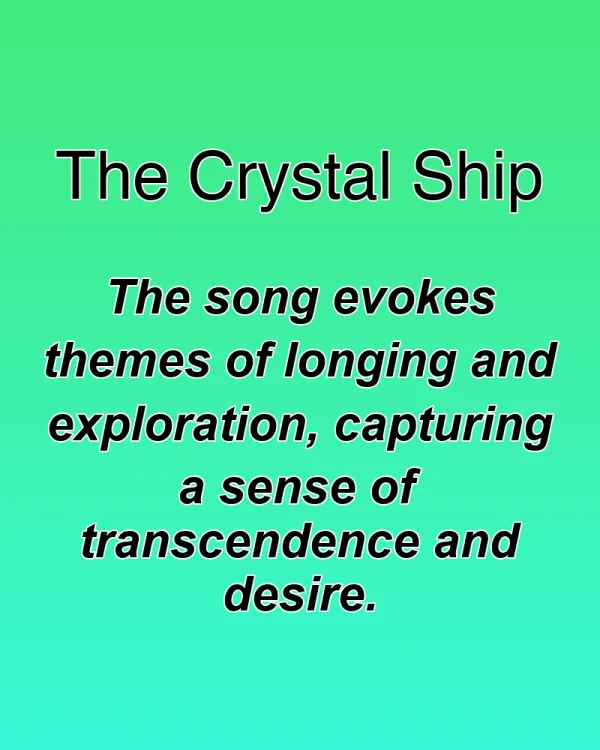 The Crystal Ship - ranking option ranked #12