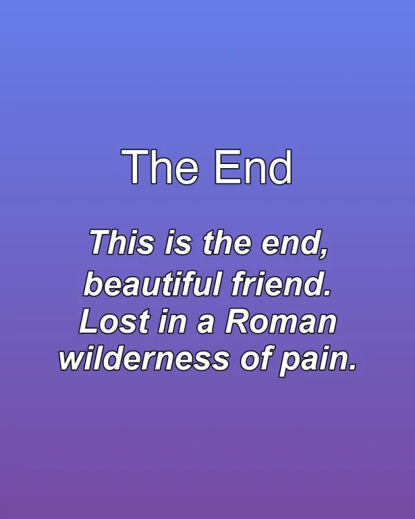 The End - ranking option ranked #4